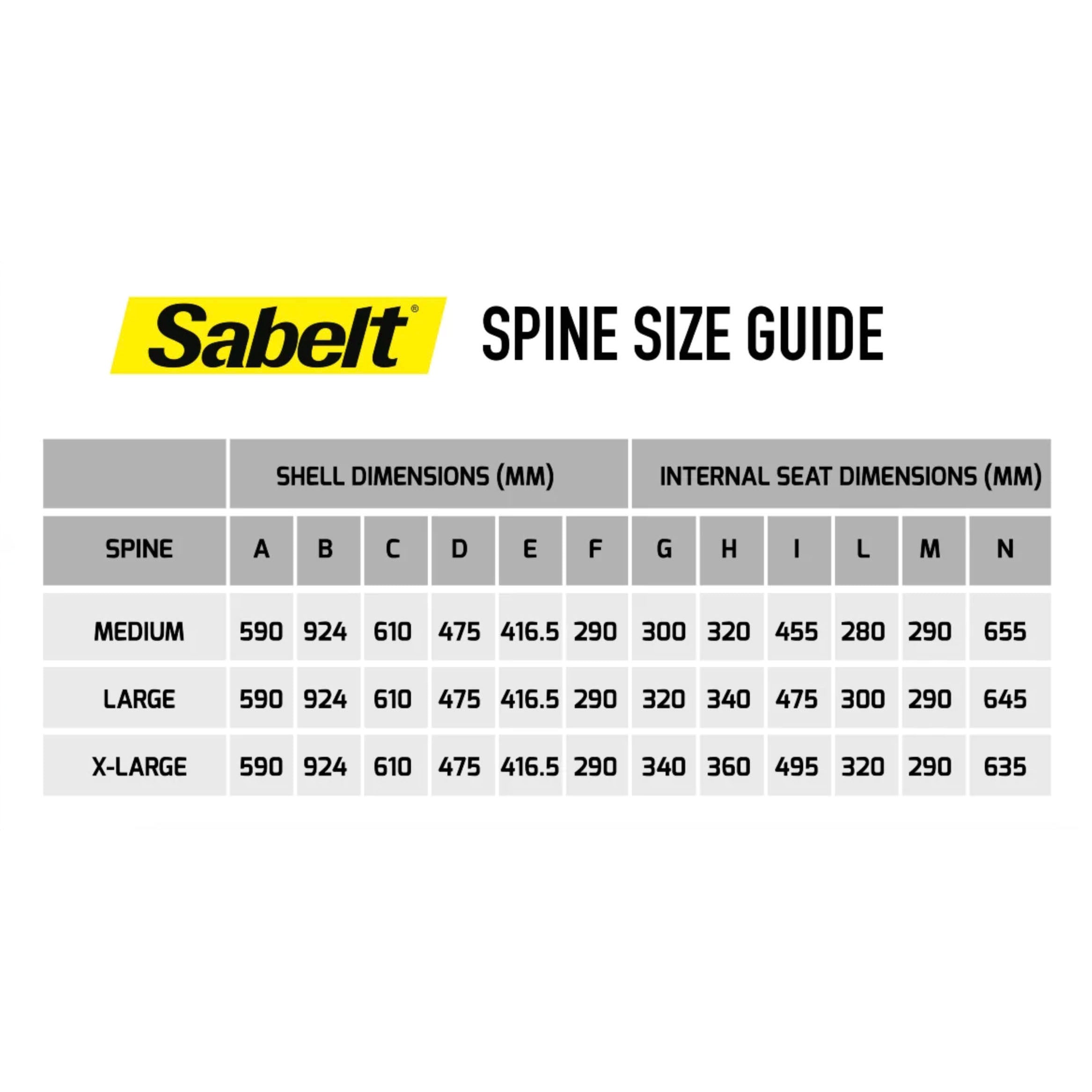 Sabelt Spine FIA 8855-2021 Racing Seat (Size: X-Large, Black)