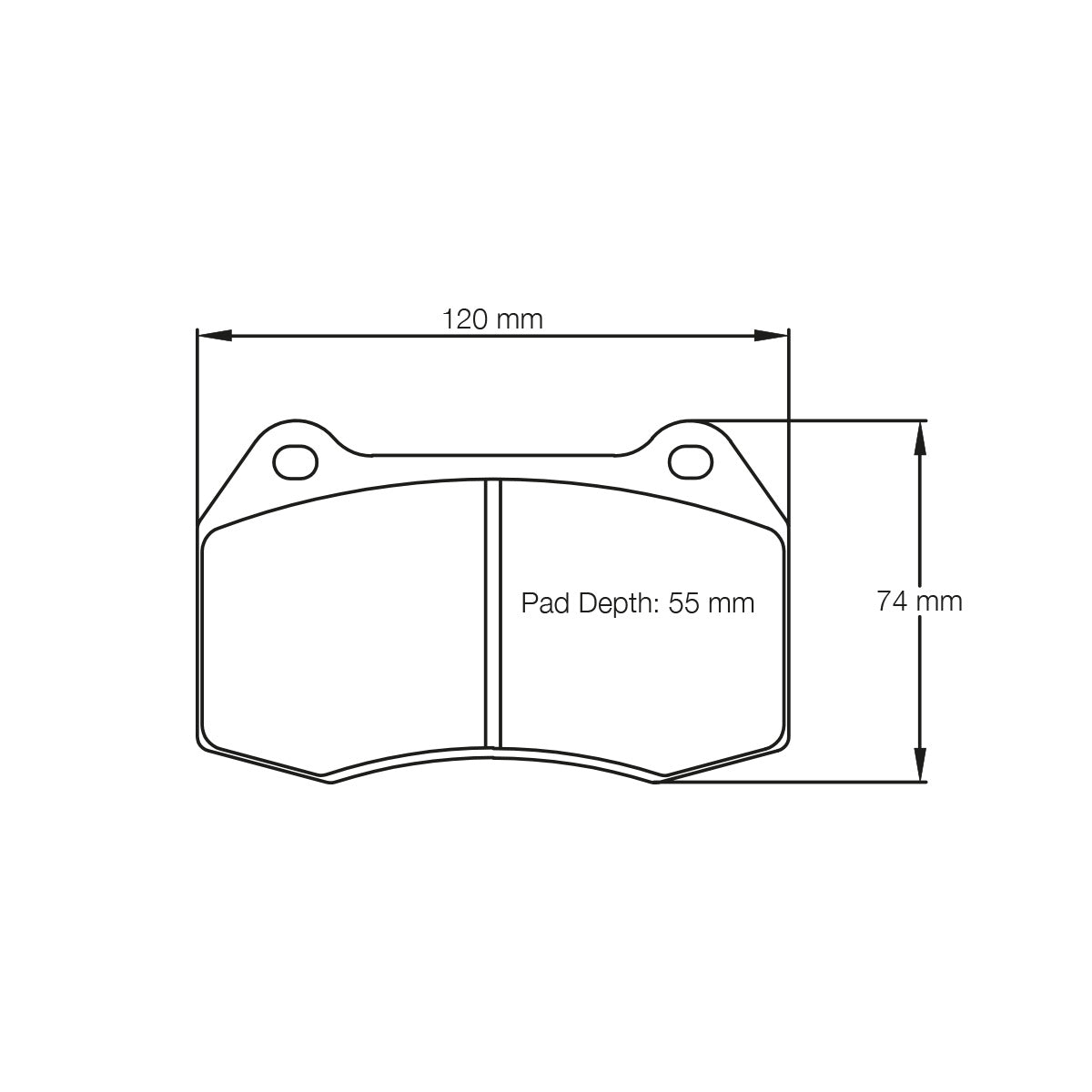 Pagid U-1427 Orange Racing Pad - RS44 Compound