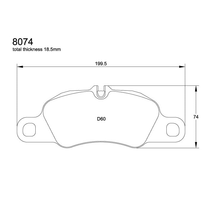 Pagid U-8074 Racing Pad - RST-3 Compound